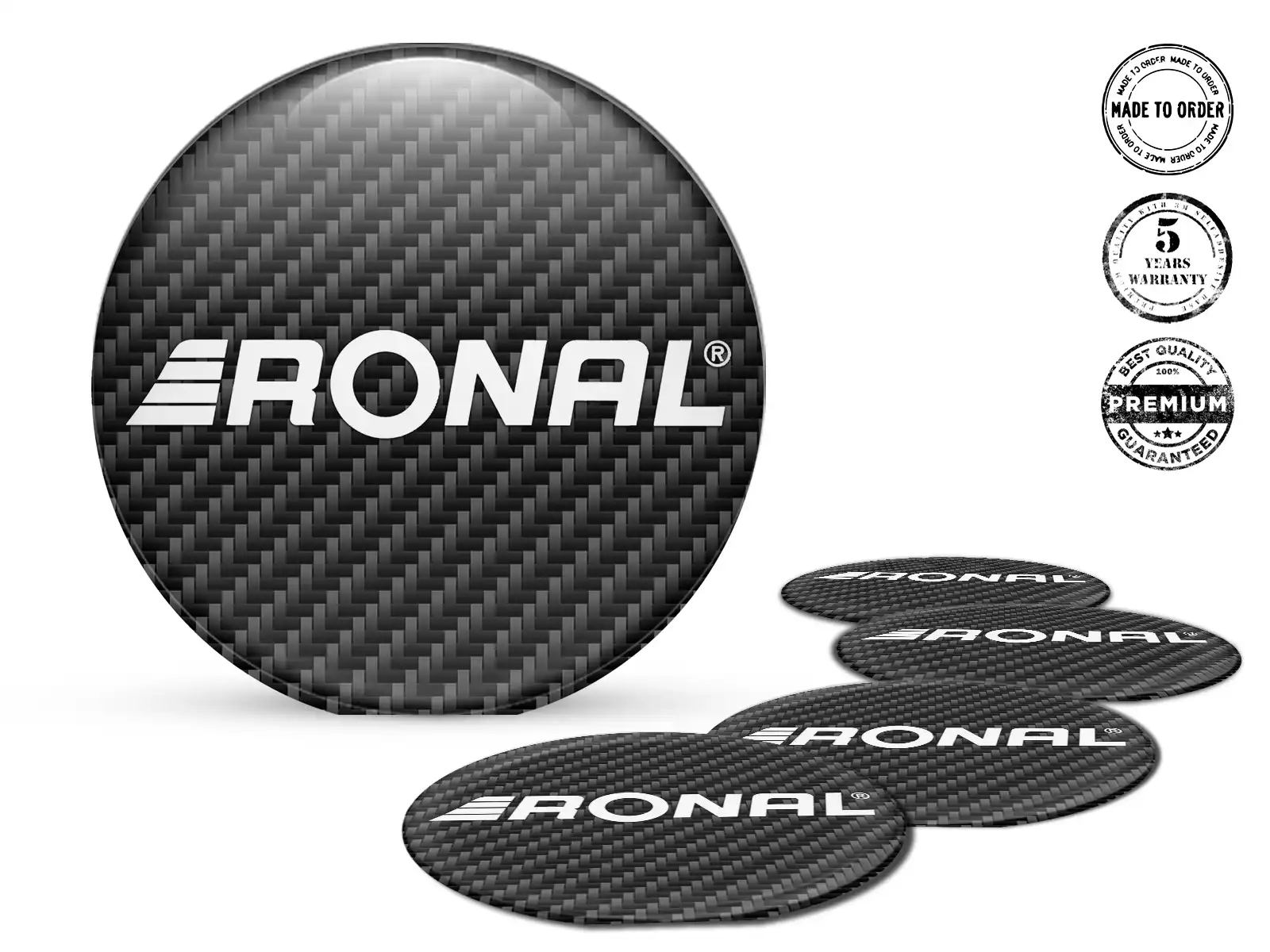 Ronal Dekoration für Räder Hochwertige Harzlabels